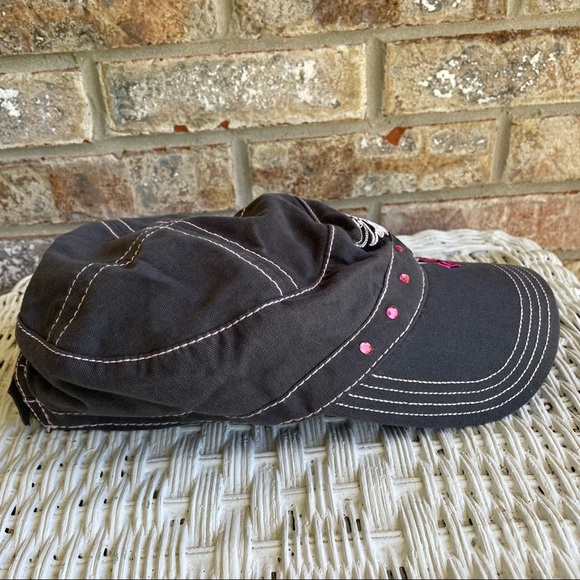 Bon Jovi The Circle Tour Military Hat Women’s Gray Adjustable Cap 2010 - Picture 4 of 9